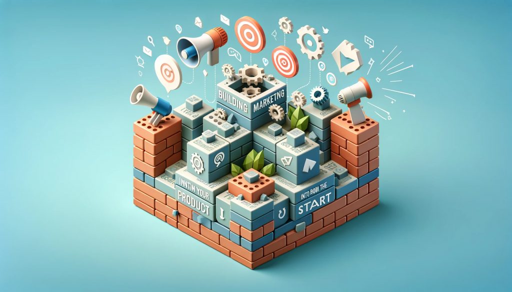 Image representing the concept of The Power of Building Marketing Into Your Product From The Start.