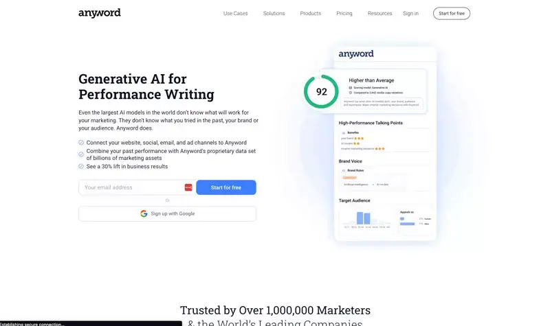 Anyword - AI Brand Marketing Tools