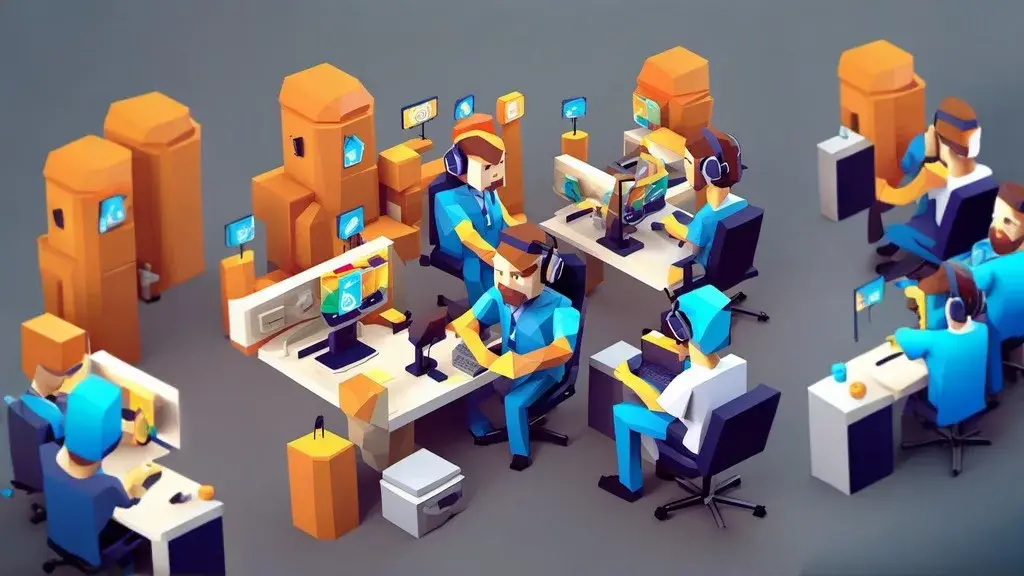 A customer service team using technology to improve customer experience