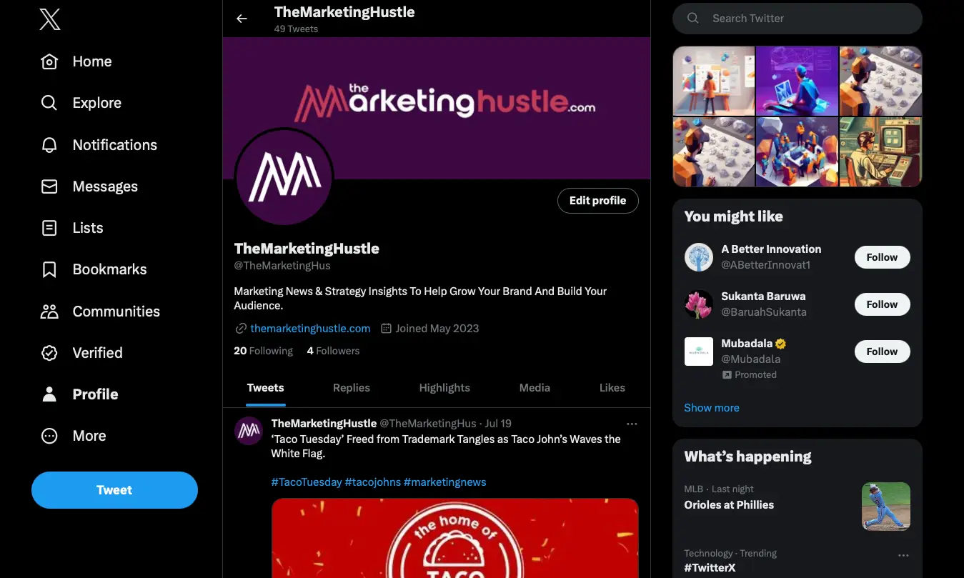 Twitter New Branding Screen