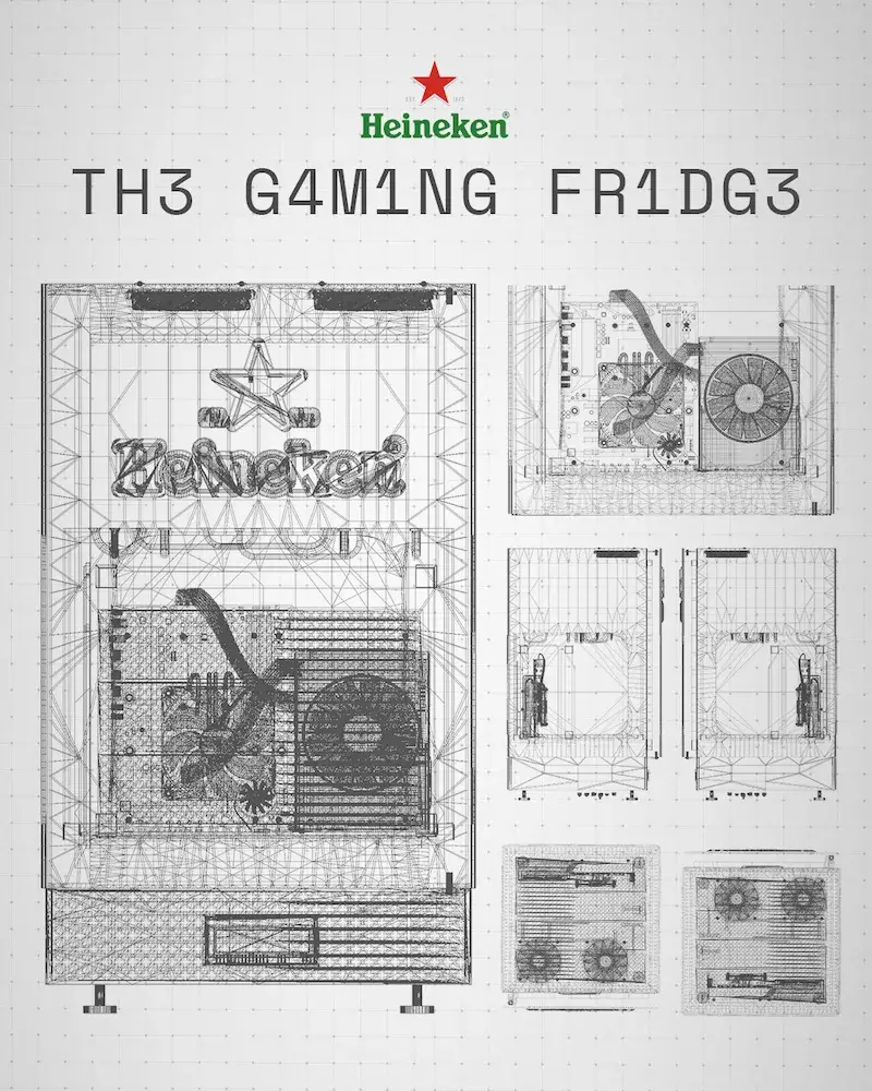 Heineken teams up with Brazilian agency LePub to create TH3 G4M1NG FR1DG3