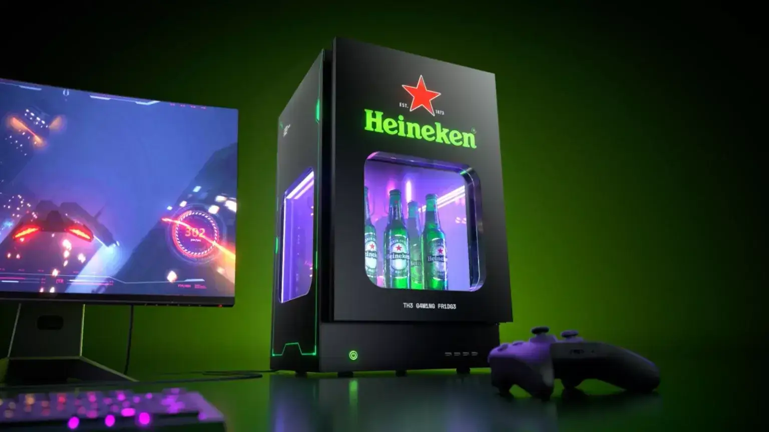Heineken teams up with Brazilian agency LePub to create TH3 G4M1NG FR1DG3