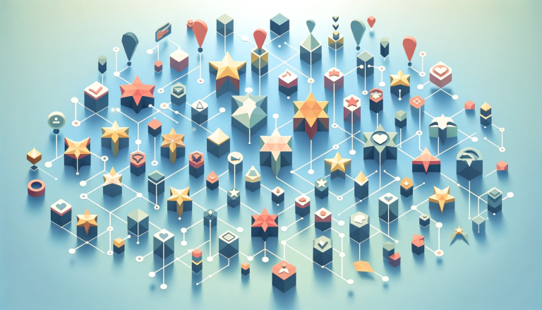 Embark on a visual exploration of 'Testimonial Best Practices: Tips for Success' with this low poly art style image. The composition features a structured arrangement of geometric shapes, each symbolizing a crucial tip or practice for crafting impactful testimonials.