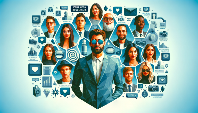 Image symbolizing the influence of social media influencers on Millennial marketing in 2024.