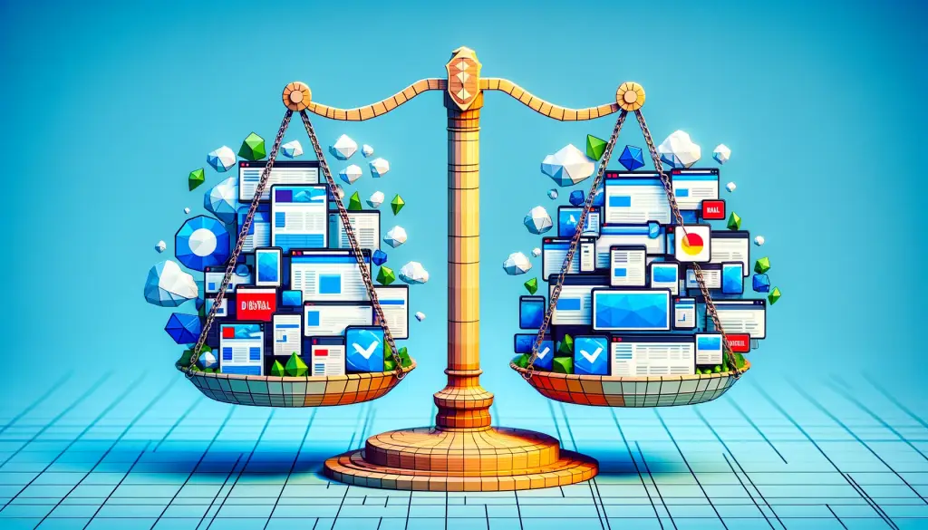 thematic landscape image representing the future trends and predictions in the world of Made-for-Advertising Sites