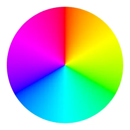 Gradient RGB/CMY color wheel