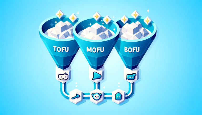 A creative low poly art depiction of the marketing funnel stages, showcasing the integration of ChatGPT in enhancing customer engagement and decision-making at each stage.