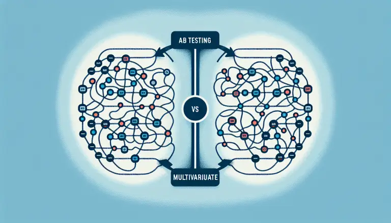 Comparison of A/B testing and multivariate testing